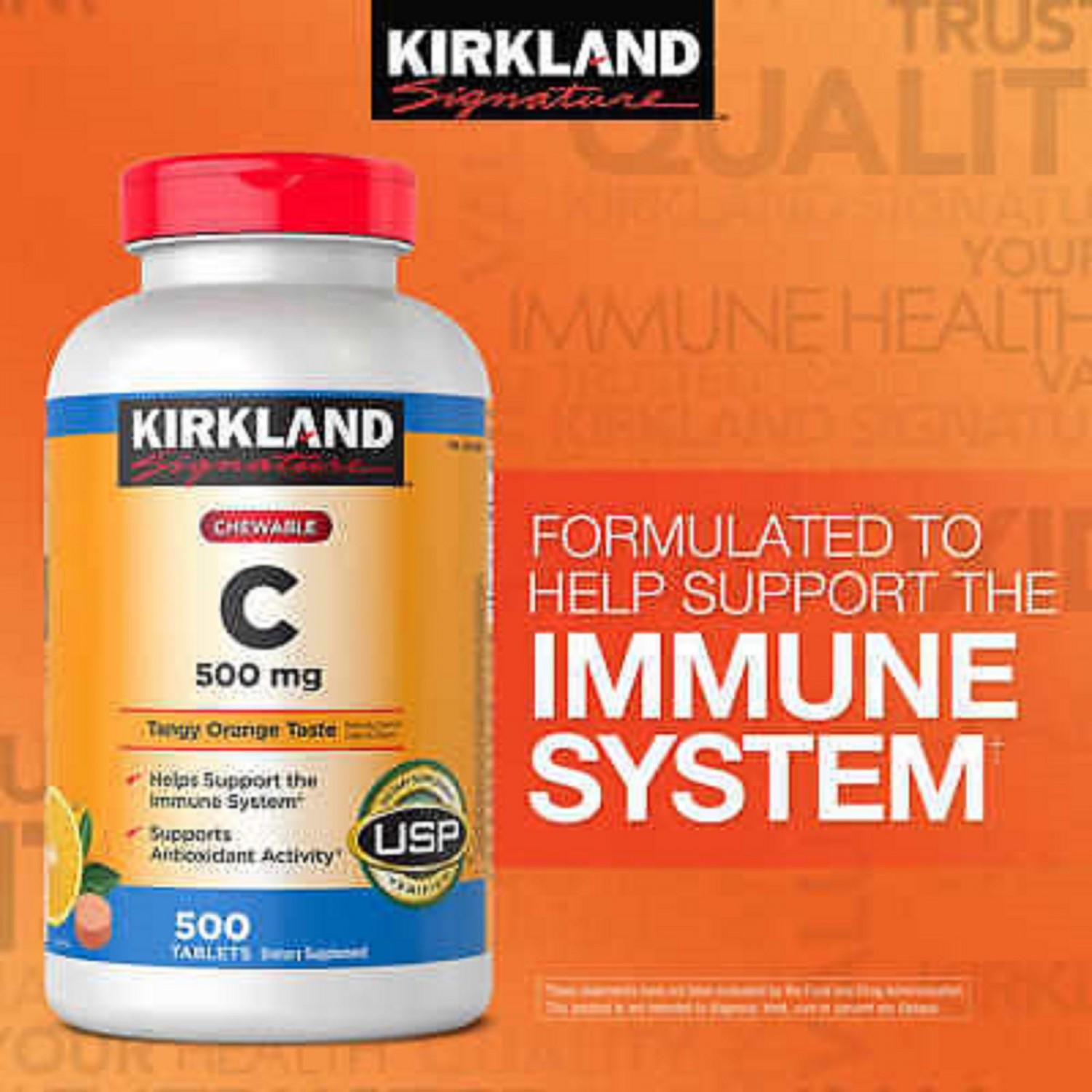 Vitamin C Kirkland Signature Mỹ Tăng cường sức đề kháng, Sáng da, làm chậm quá trình lão hóa, nhanh lành vết thương - OZ Slim Store