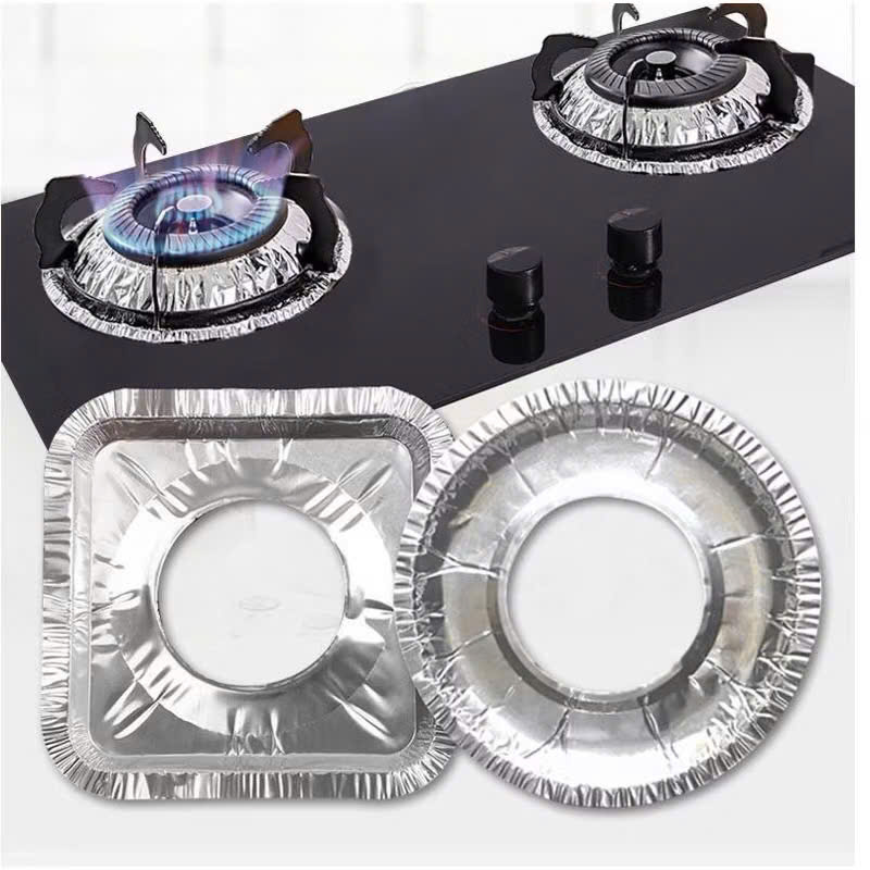 Combo 10 Khay Giấy Bạc Lót Bếp Ga Chống Dầu Bắn Dễ Lau Chùi - HÀNG CHÍNH HÃNG MINIIN