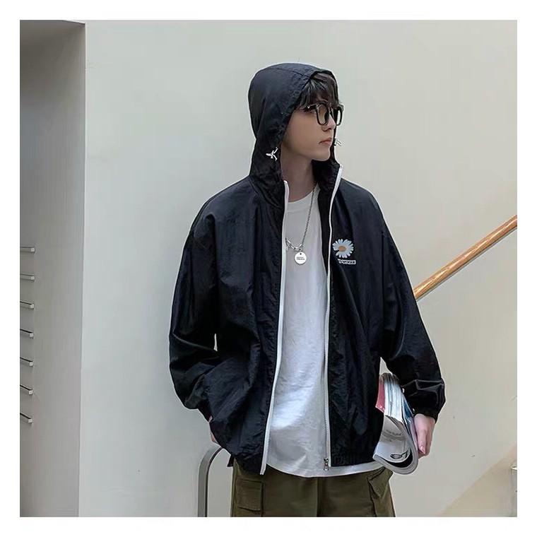Áo Khoác Dù 2 Lớp Hình Bông Cúc Free Size 65kg AK27