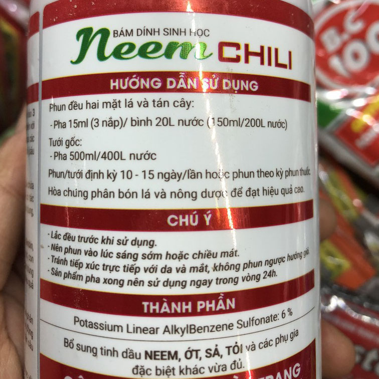 Neem Chili - Chất bám dính sinh học