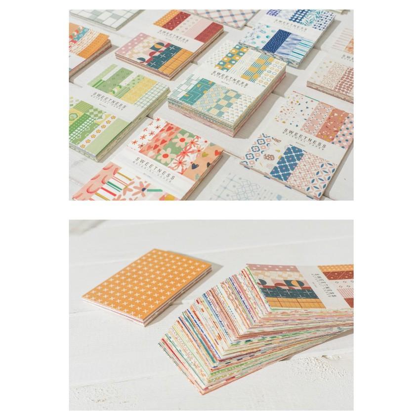 Set 50 Tờ Giấy Nền/ Giấy Note Phong Cách Cổ Điển Sang Trọng SWEETNESS Trang Trí Bullet Journals