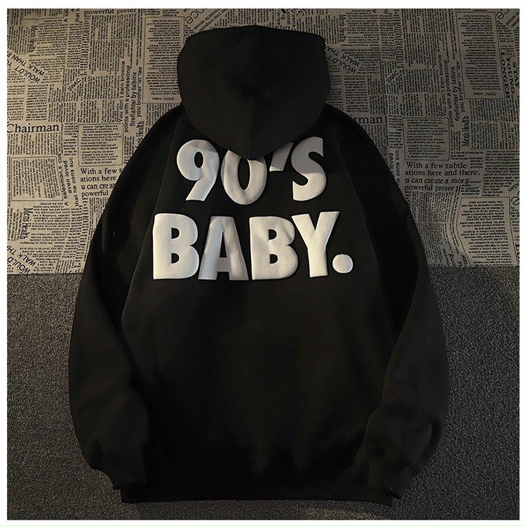 ÁO HOODIE - ÁO KHOÁC NỈ NGOẠI Dây full zip HOOIDE MỚI in CHỮ NỔI baby