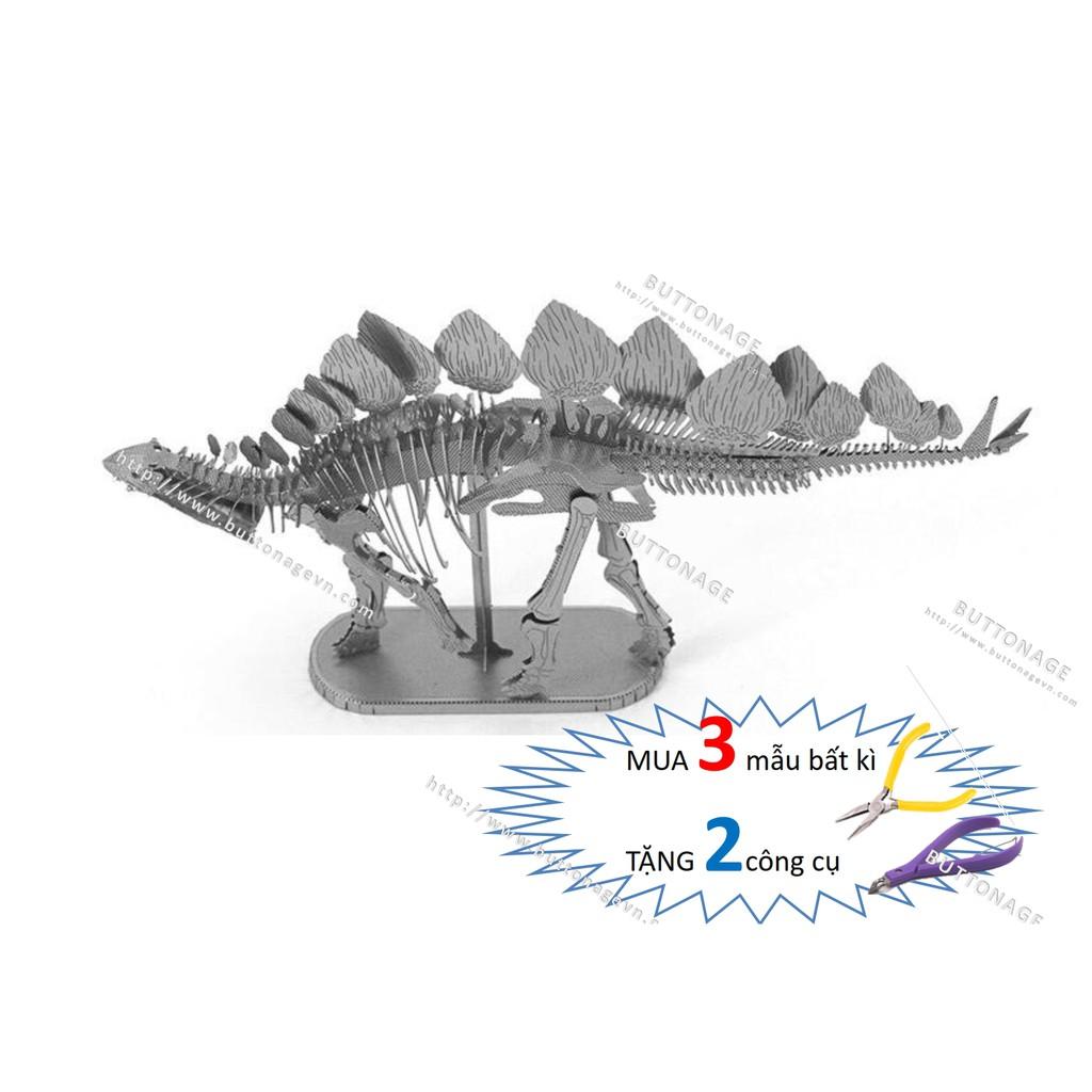 Mô Hình Lắp Ráp 3d Hóa Thạch Khủng Long Phiến Sừng Stegosaurus
