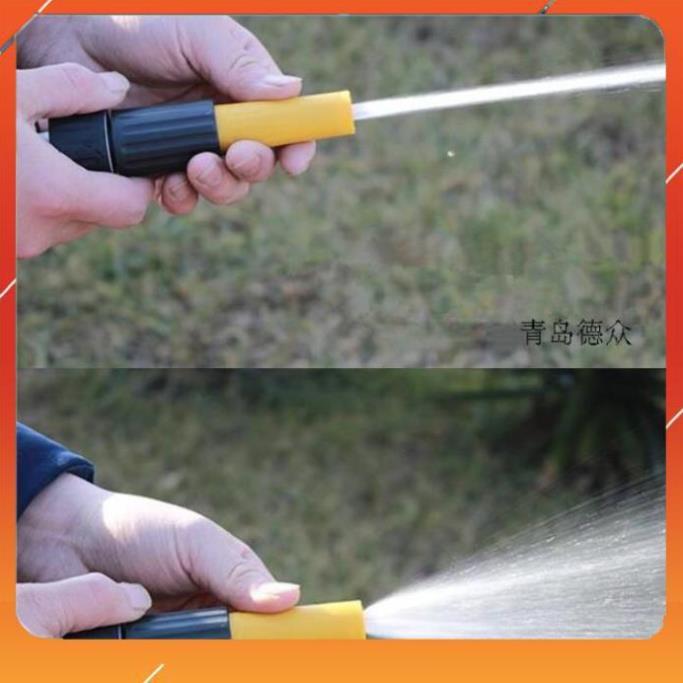 Vòi Xịt️Evoucher Bộ dây vòi xịt nước rửa xe, tưới cây , tăng áp 3 lần, loại 15m 206622-5 cút sập,nối đen+ mở chai