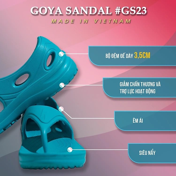 [HOT] Dép Thể Thao Cao Cấp Goya Sandal GS23 - Màu Xanh