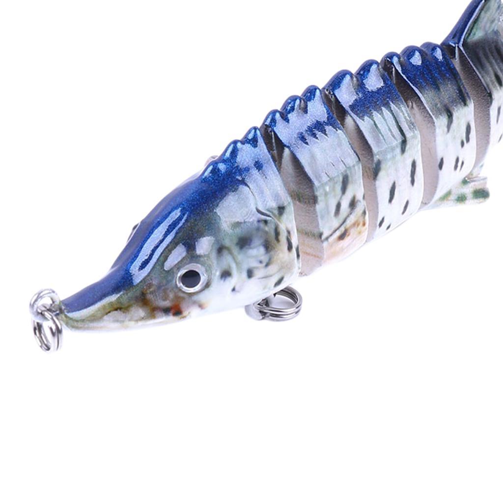 11cm Fishing Joint Lures Artificial Hard Bait With 2 Treble Hooks