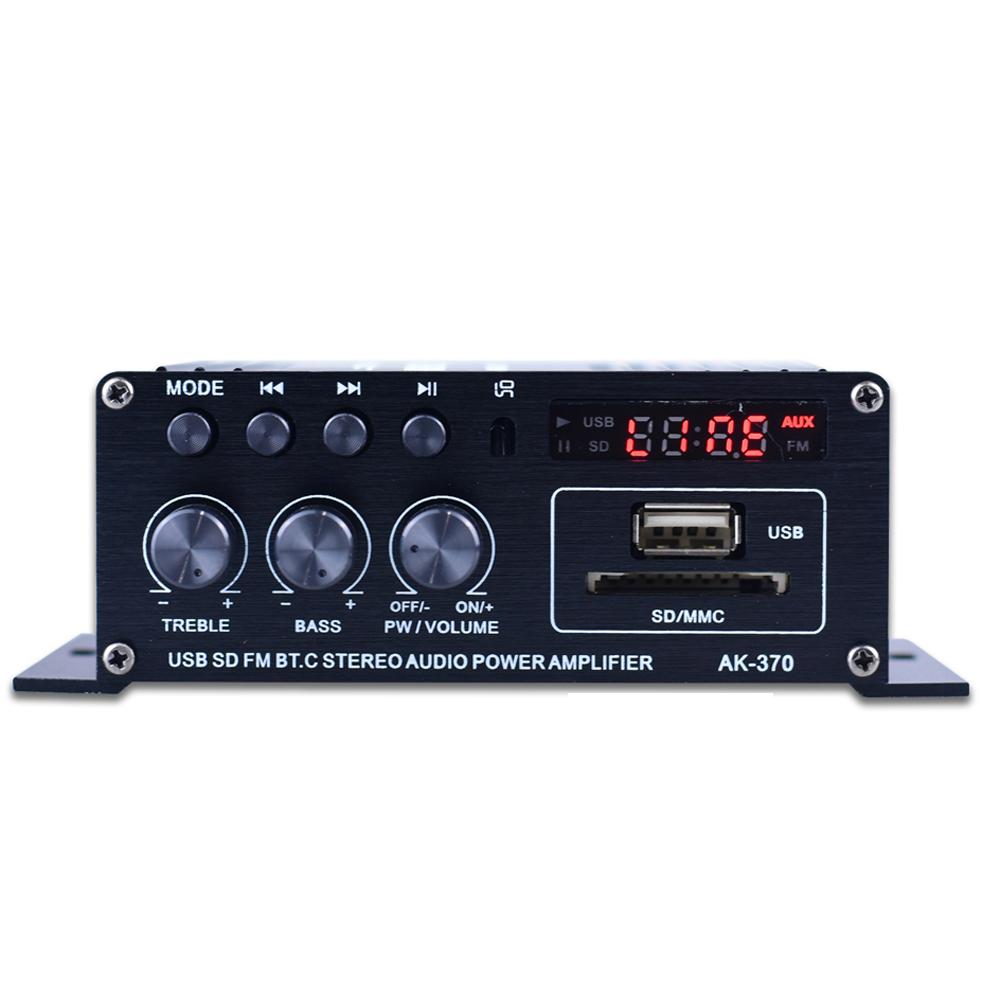 AK170 Mini Audio Power Amplifier Portable Sound Amplifier Speaker Amp for Car and Home