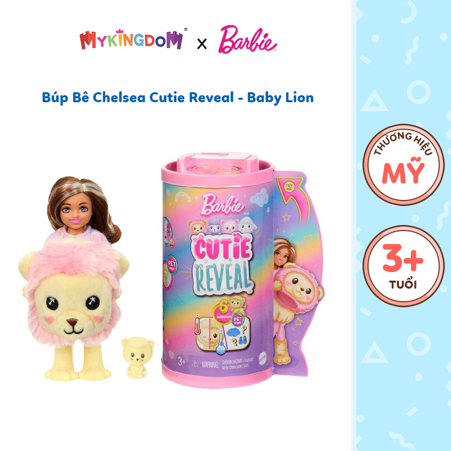 Đồ Chơi Búp Bê Chelsea Cutie Reveal - Baby Lion BARBIE HKR21/HKR17