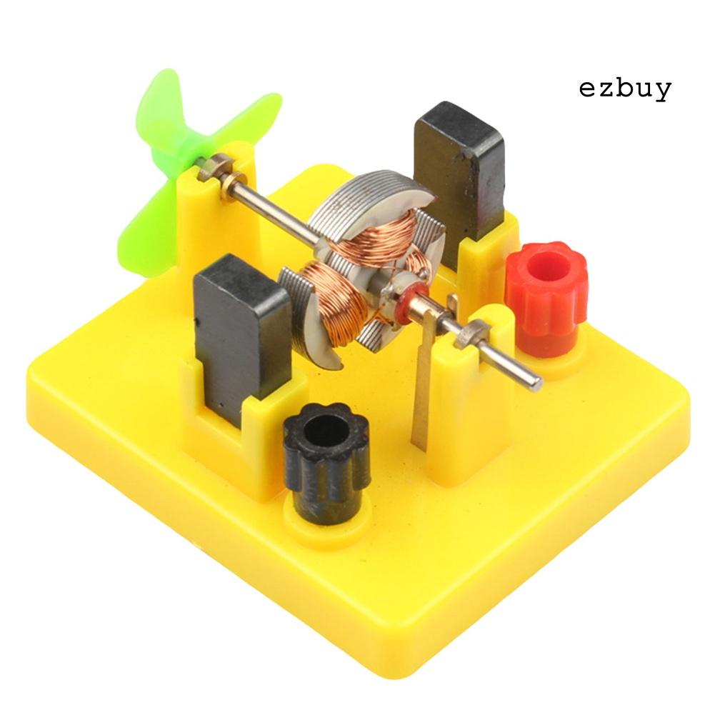 EY-Small Direct-Current Motor Model with Fan Physical Circuit Experiment Kids Toy