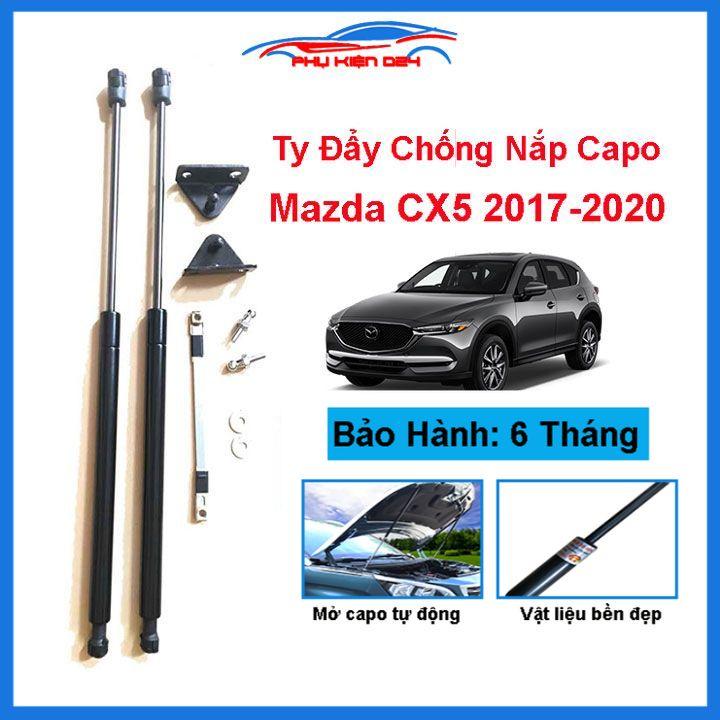 Ty thủy lực chống nắp capo Mazda CX8, CX-5 2017-2018-2019-2020-2021 hỗ trợ mở tự động