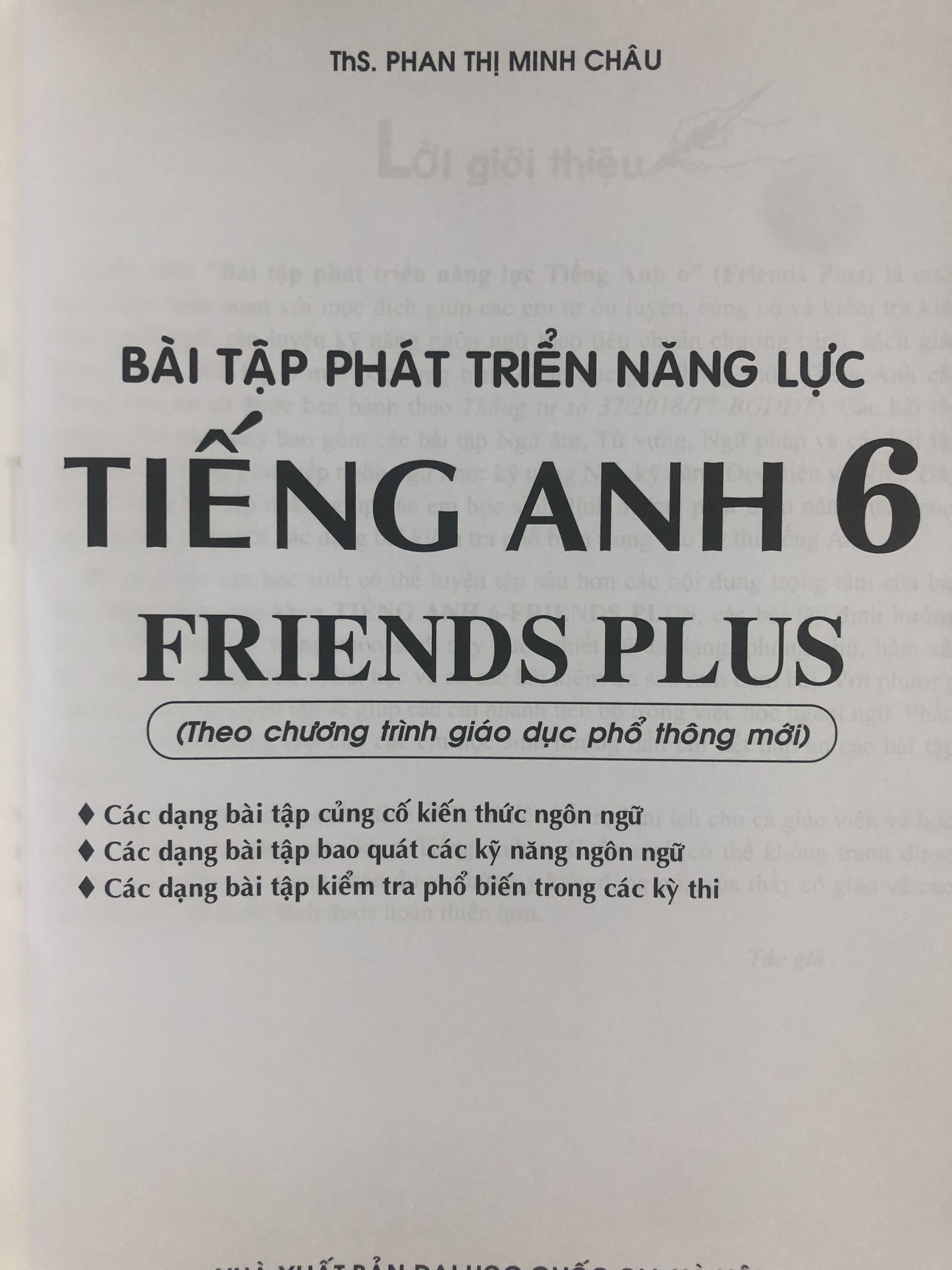 Bài Tập Phát Triển Năng Lực Tiếng Anh 6