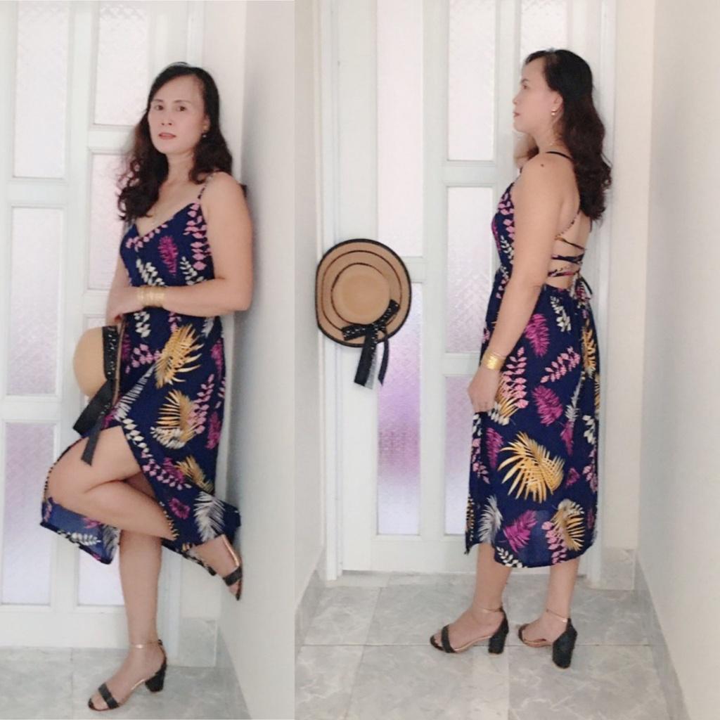 Đầm đan dây lưng