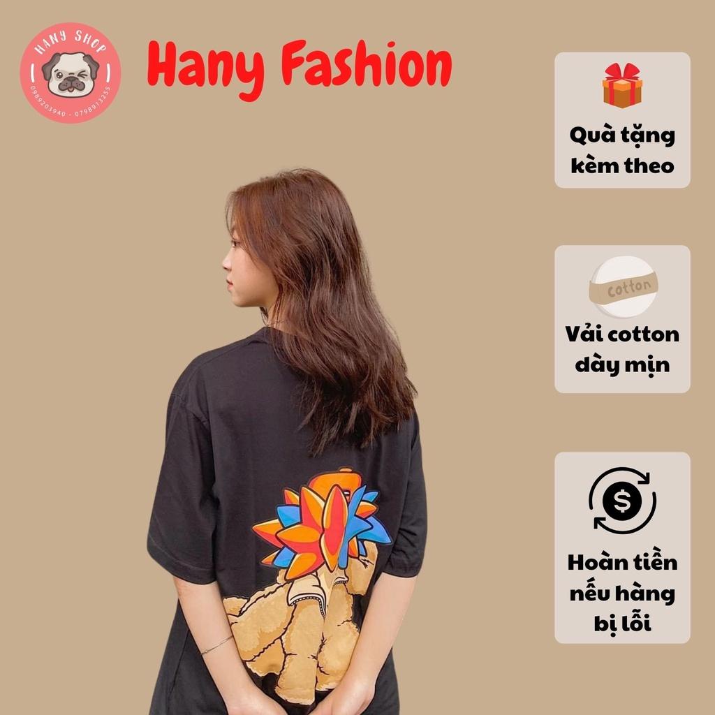 Áo thun unisex tay lỡ MOZZIE TED TEE vải dày mịn cực đẹp || Hany Shop