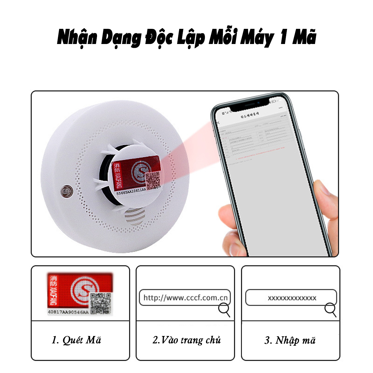 Cảm Biến Báo Cháy, Phát Hiện Khói Bằng WiFi Tuya Qua Smartphone