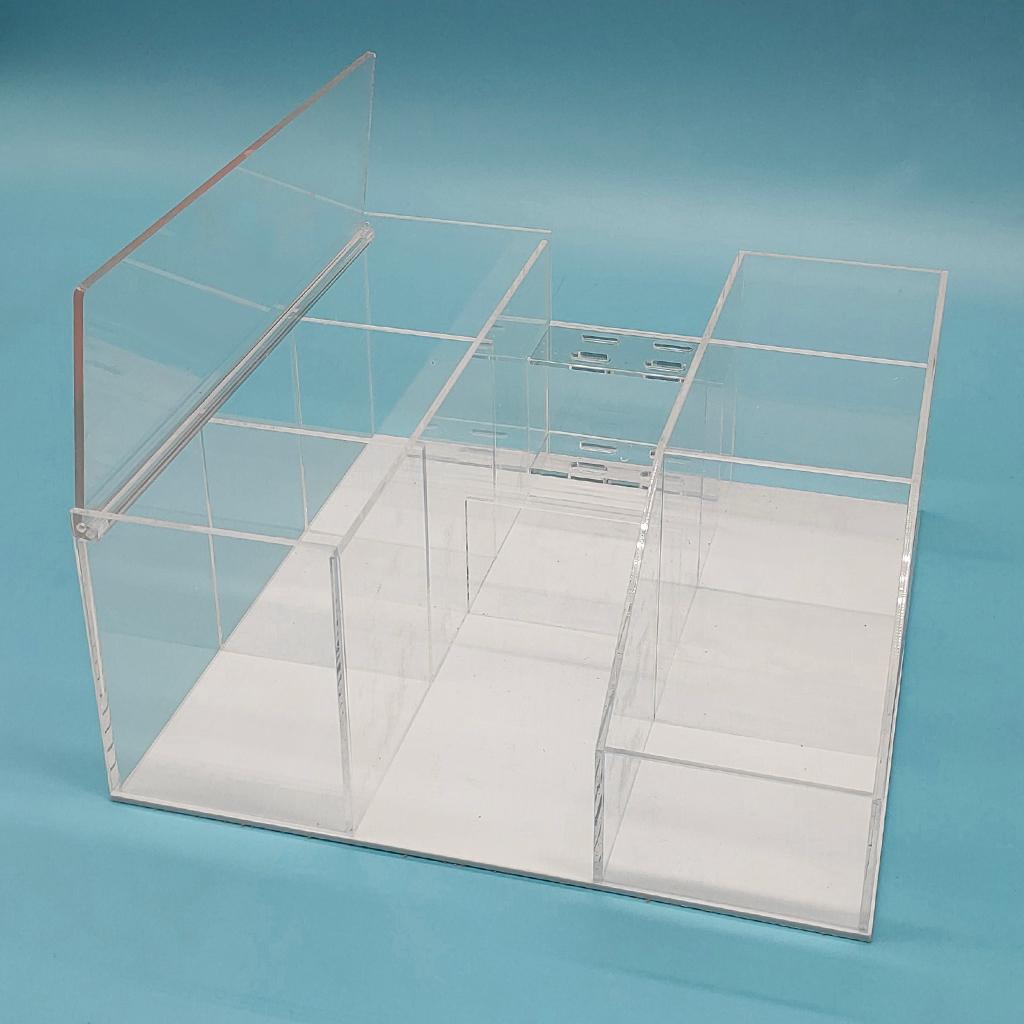 Eyelash Extension Supplies Accessories Tools Organizer Storage Box with Tweezer Holder Stand, Display Storage Box Shelf Holder