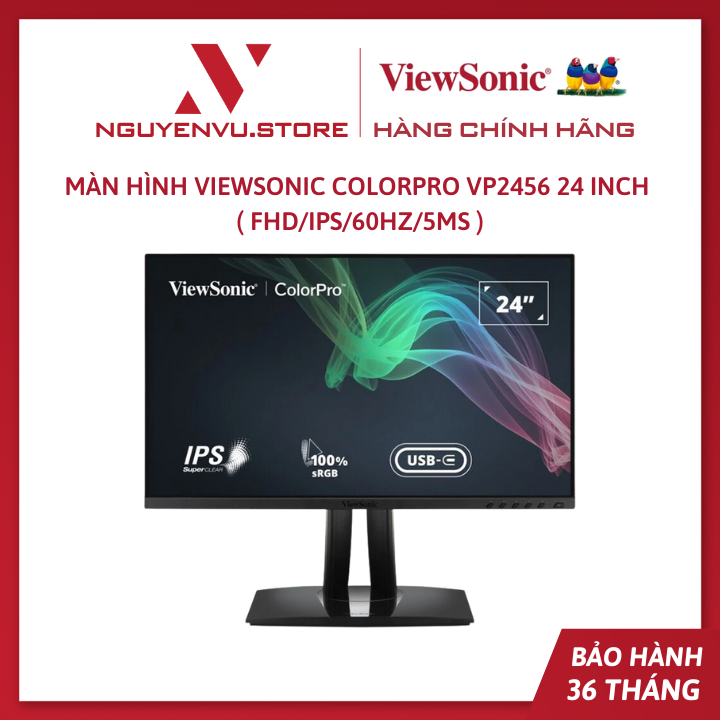 Màn Hình ViewSonic ColorPro VP2456 24 inch ( FHD/IPS/60Hz/5ms ) - Hàng Chính Hãng