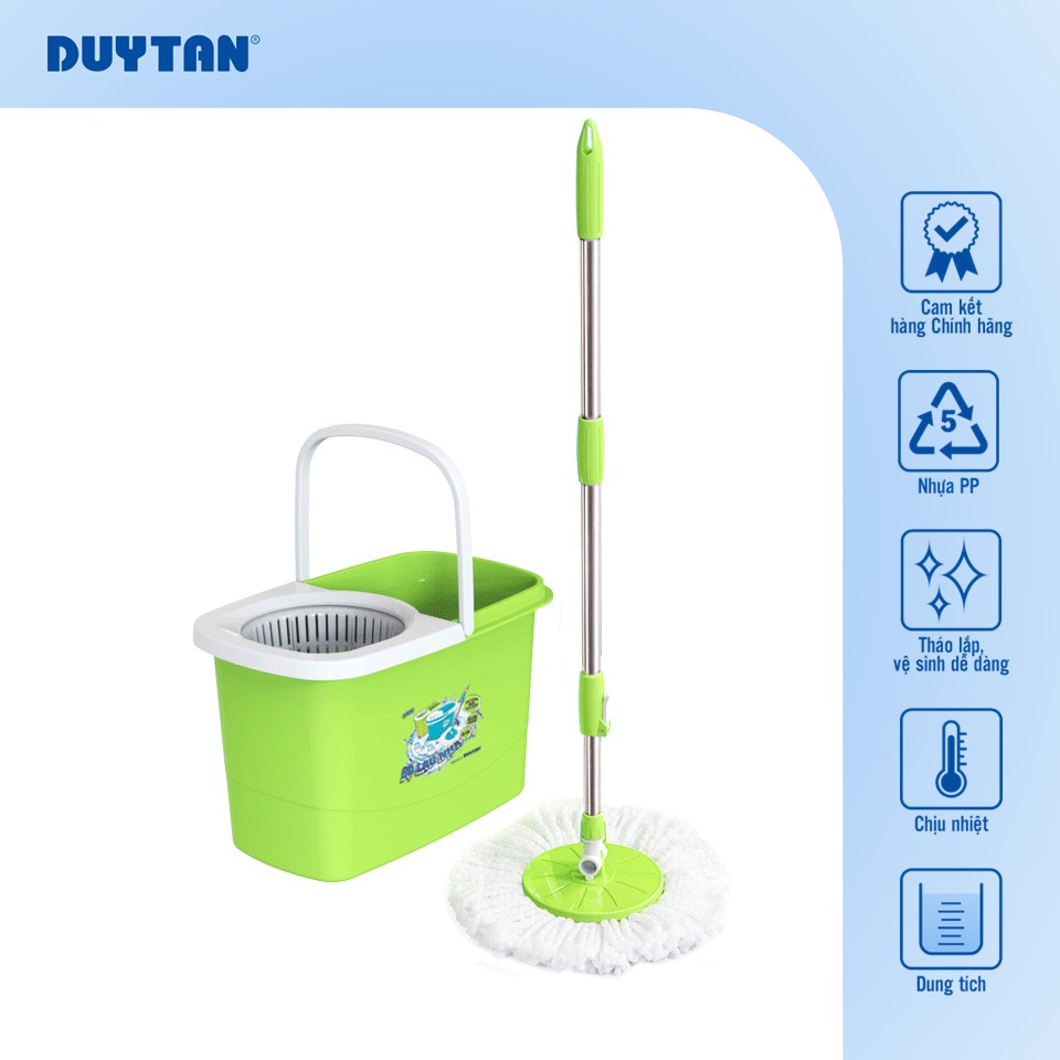 Bộ lau nhà nhựa Duy Tân nhỏ gọn dung tích 10 lít