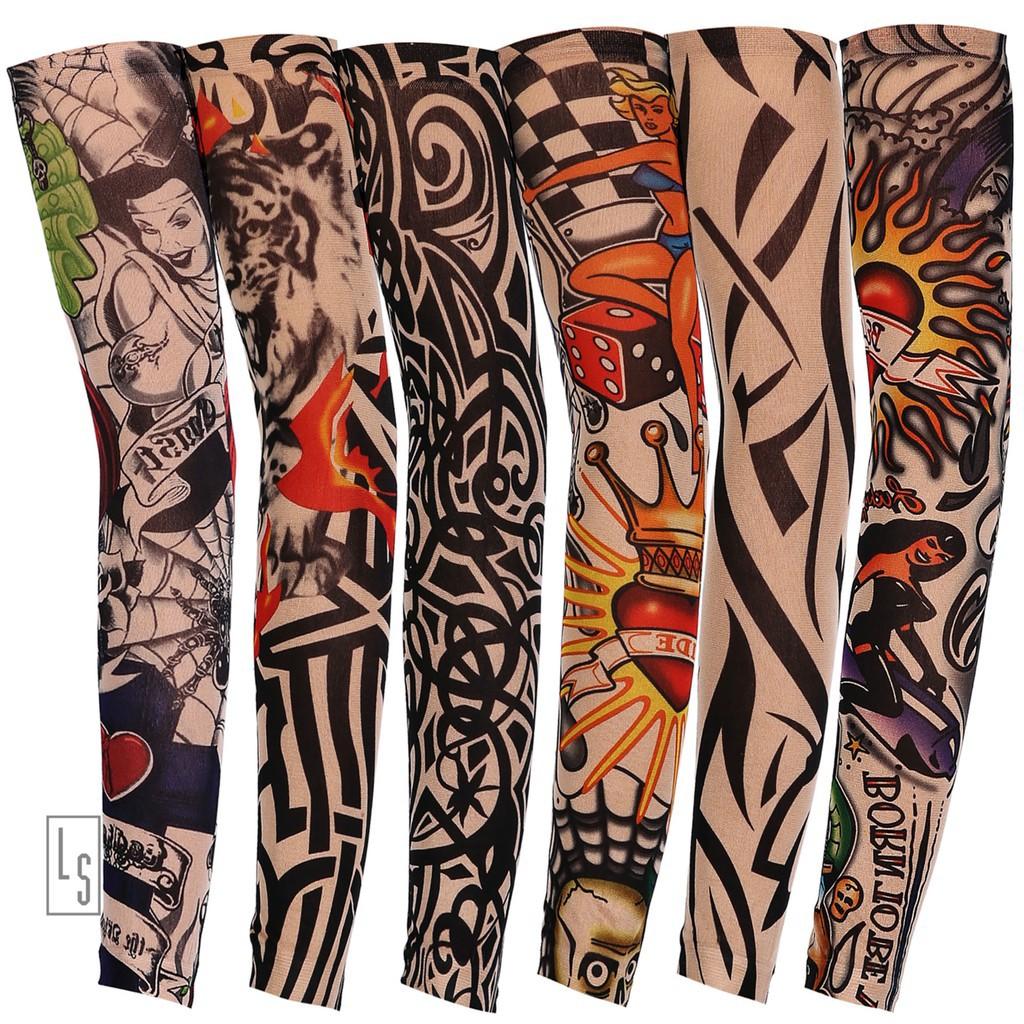 Bao Tay Giả Săm Tattoo - Găng Tay Tattoo Hình Săm