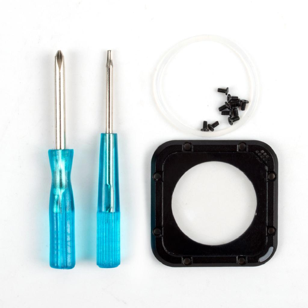 Replacement Kit CNC Lens Protetive Side Frame Lens Cover with Tools for for for for for GoPro Hero 4 Session Camera Accessories