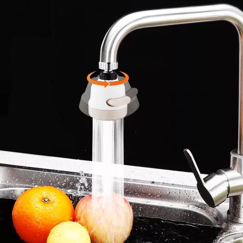 Đầu lọc nước tại vòi xoay 360 độ 3 chế độ bật thông minh màu trắng