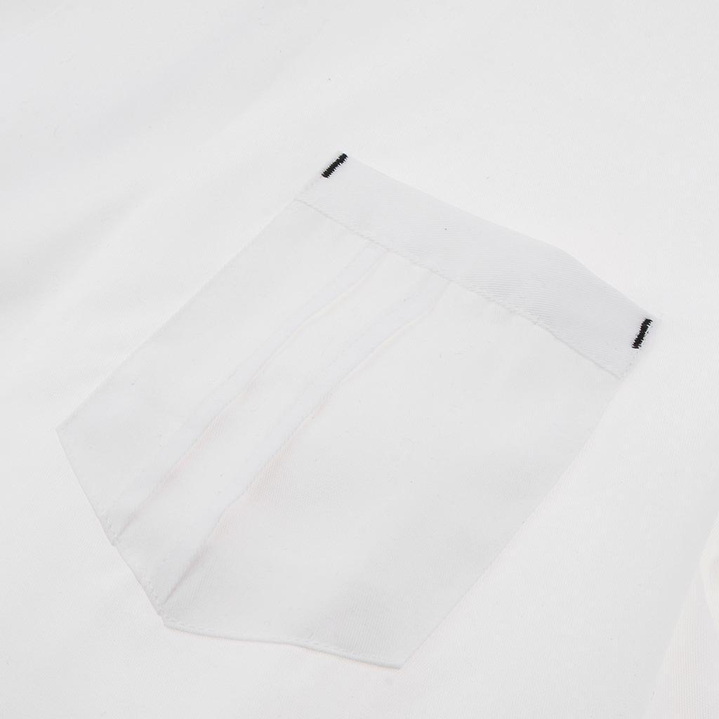 2 Pieces Durable Men Unisex Chef Jacket Coat Short Sleeve Kitchen Uniform Clothes