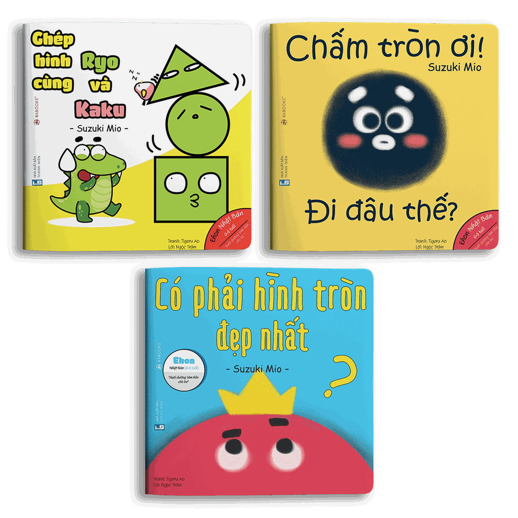 Combo Sách Ehon 10 Cuốn (0 - 6 Tuổi): Màu Sắc + Hình Khối + Âm Thanh