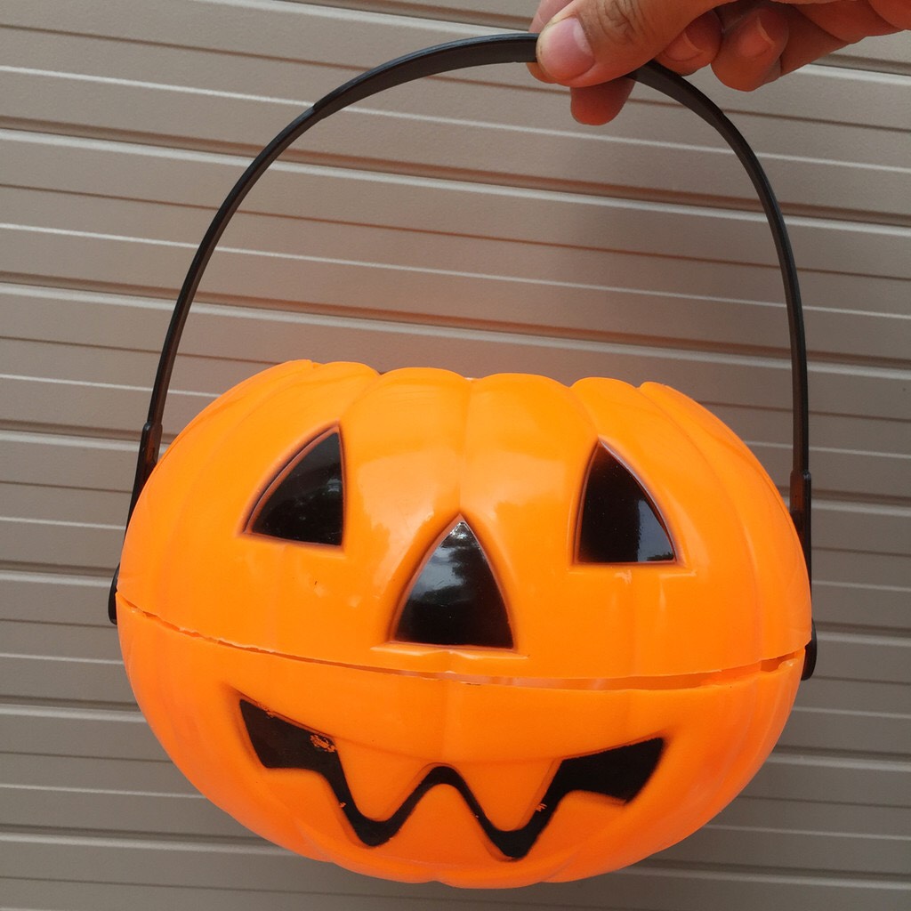 GIỎ bí ngô cho bé chơi Halloween loại dày đẹp