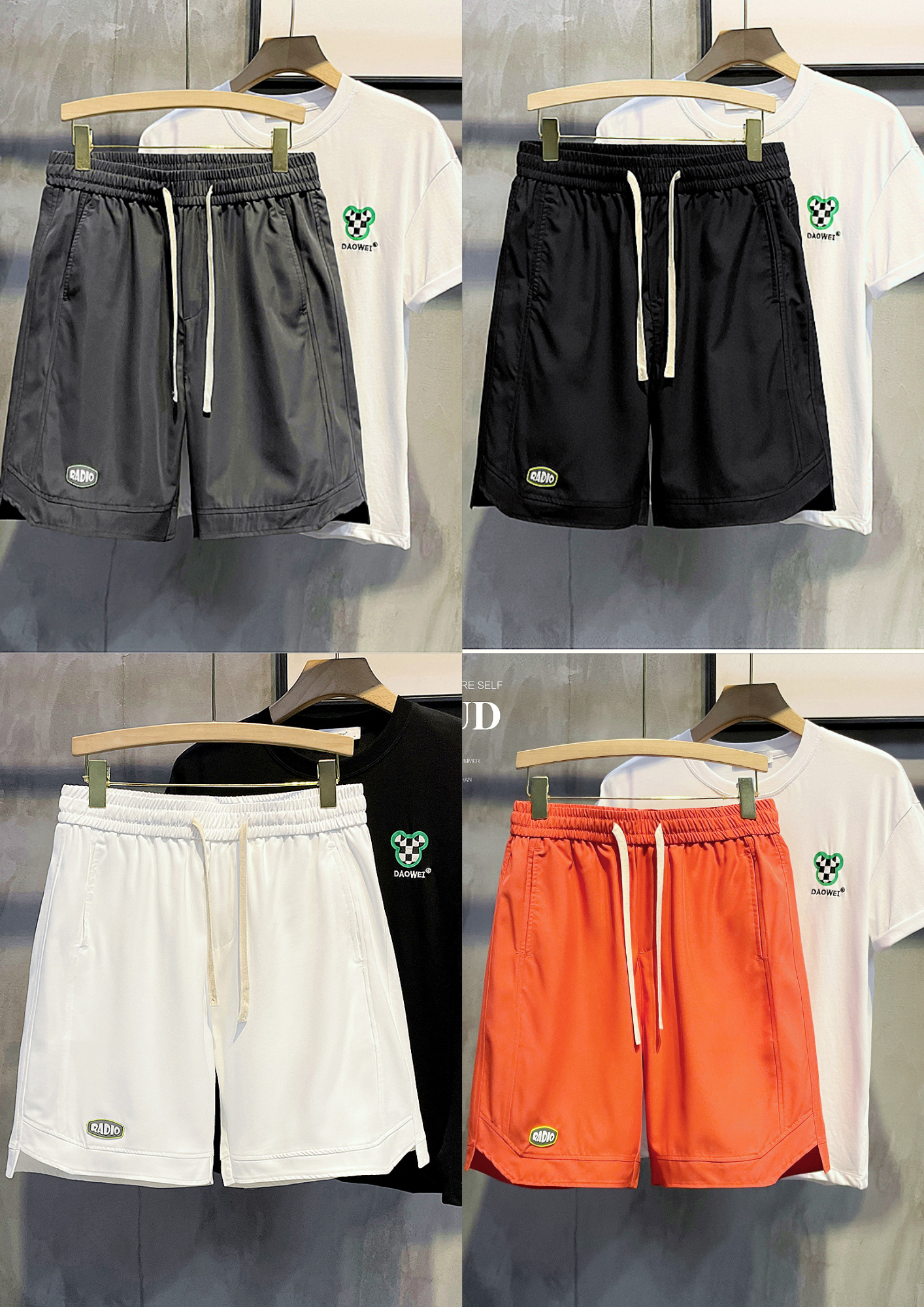 Quần short đùi nam cao cấp TC với chất cotton co dãn tốt, kết hợp logo in nổi được may chắc chắn, phong cách trẻ trung, lịch lãm, hợp thời trang-3581