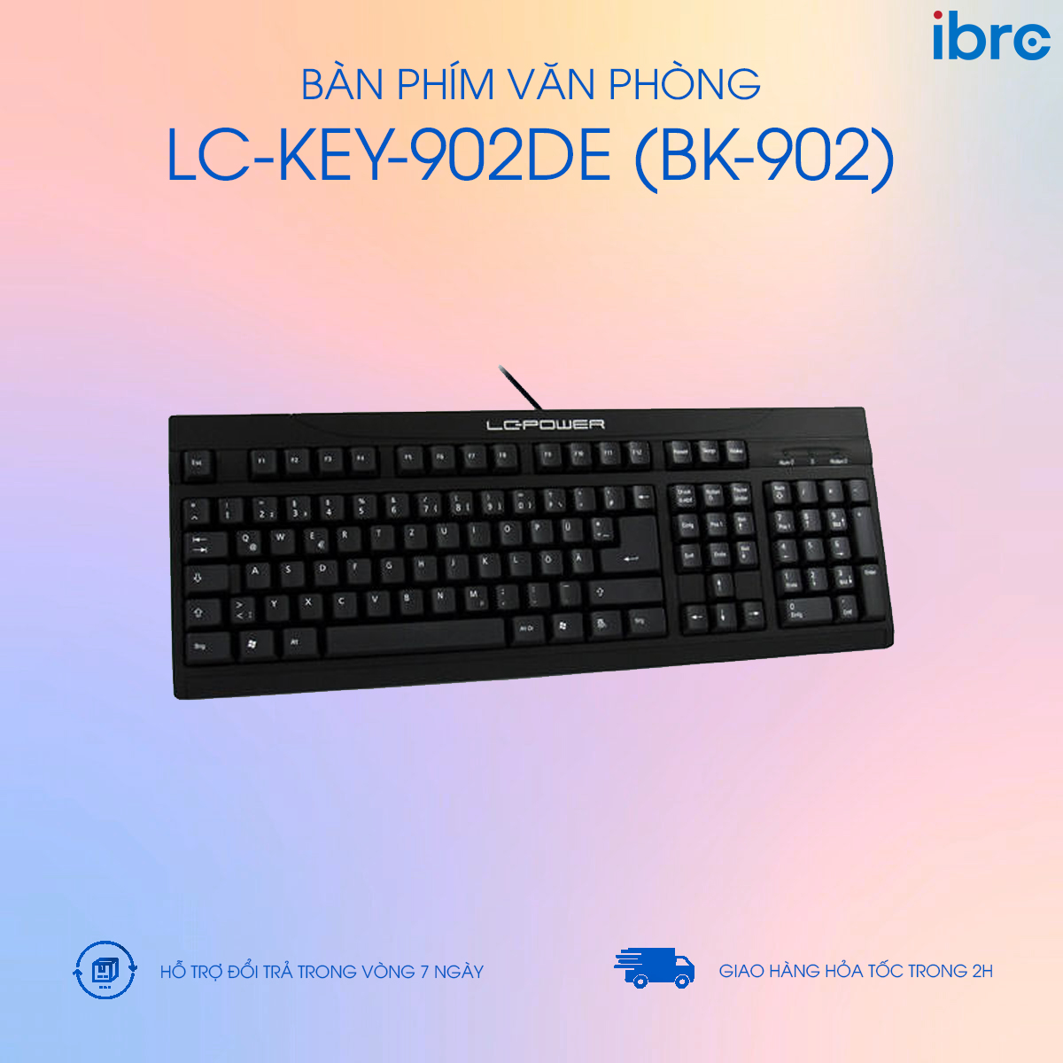 Bàn phím LC-Power LC-KEY-902US - Hàng Chính Hãng