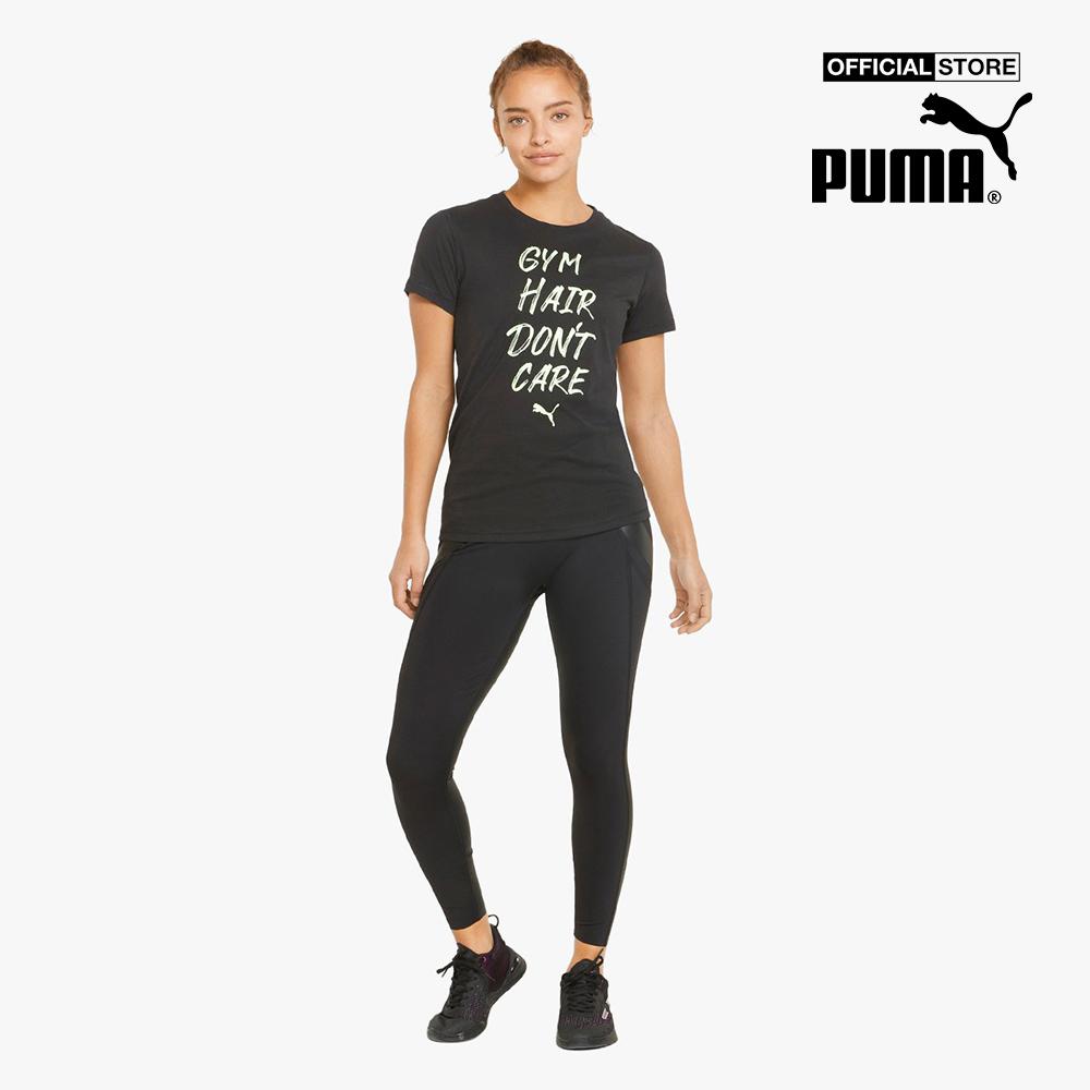 PUMA - Áo thun thể thao nữ ngắn tay Graphic Slogan 521630