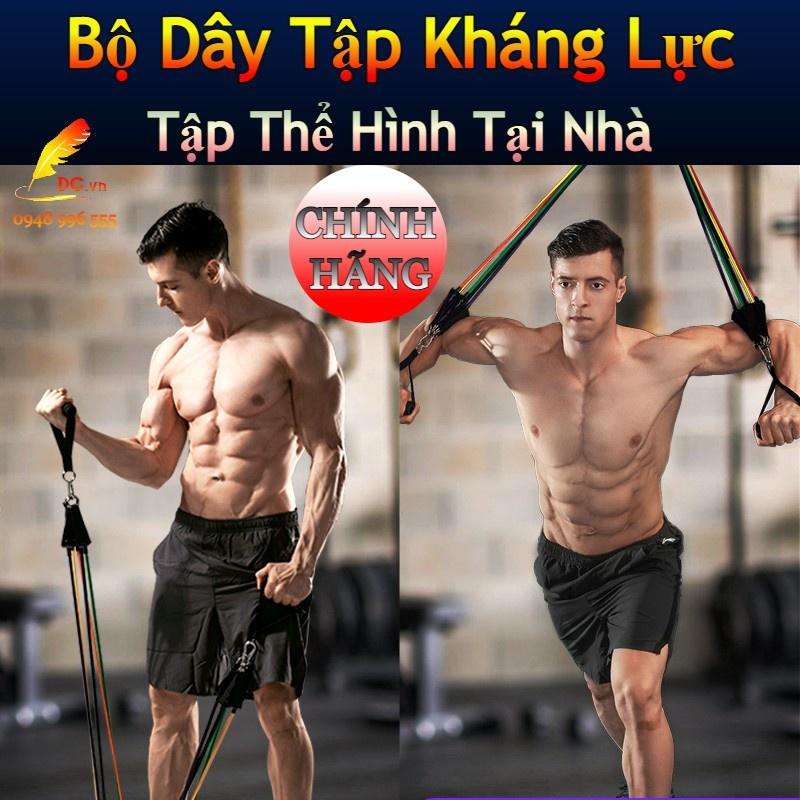 Dây Tập Gym Ngũ Sắc Dây Kháng Lực Tập Gym Thể Hình Đa Năng Tại Nhà Chất Liệu Cao Su Co Dãn Cao Cấp Siêu Bền