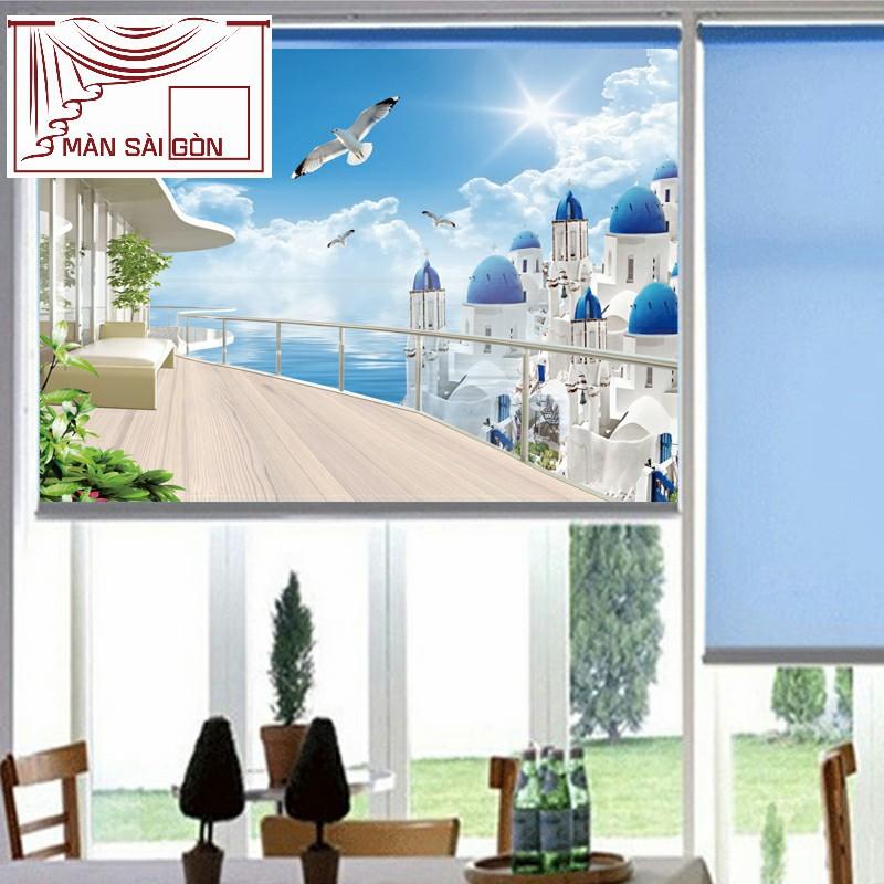 Rèm cuốn in tranh 3D MCT-04 Cao 1m2