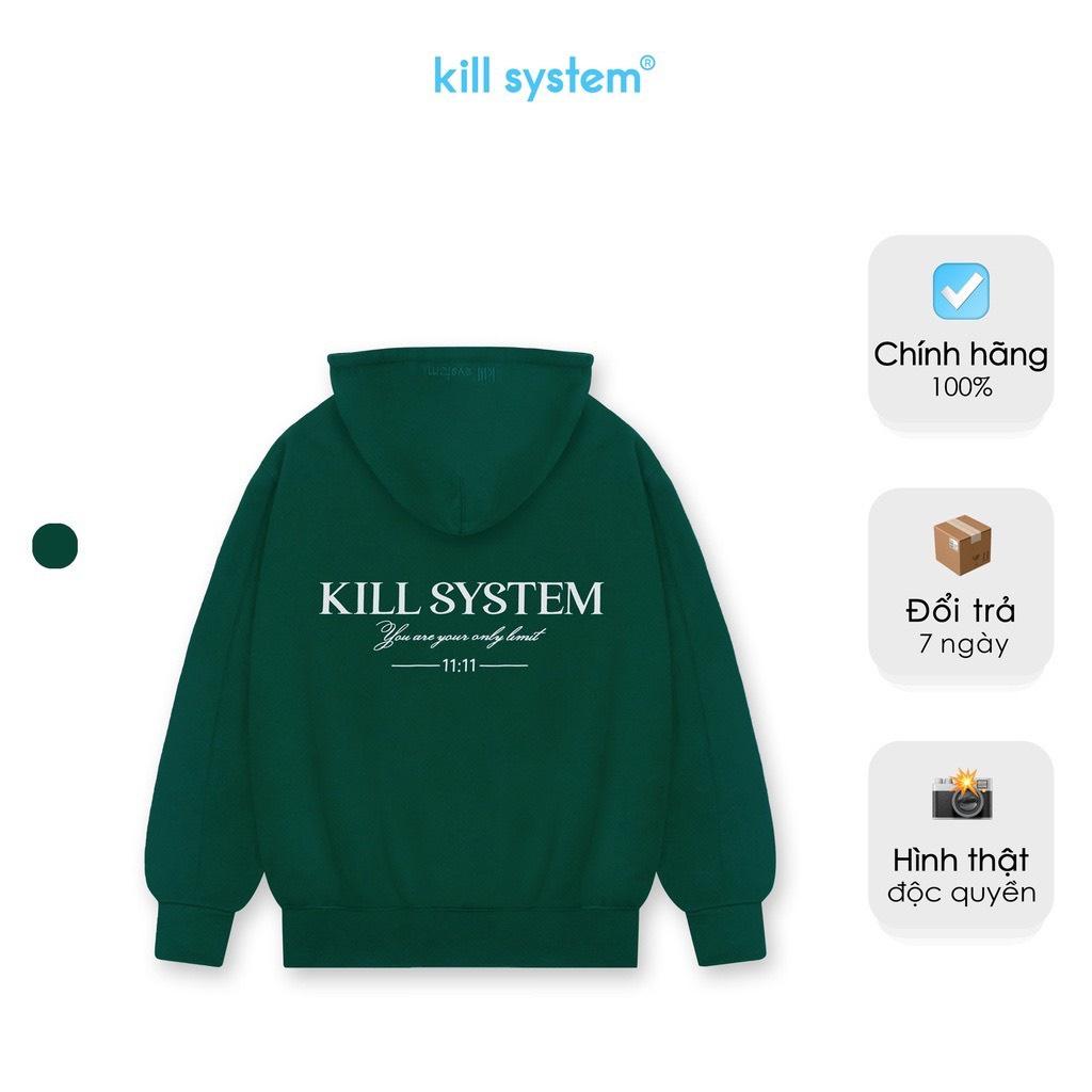 Áo Khoá hoodie zip Nỉ bông dây kéo SYSTEM form rộng Unisex Nam Nữ Vuasivuare