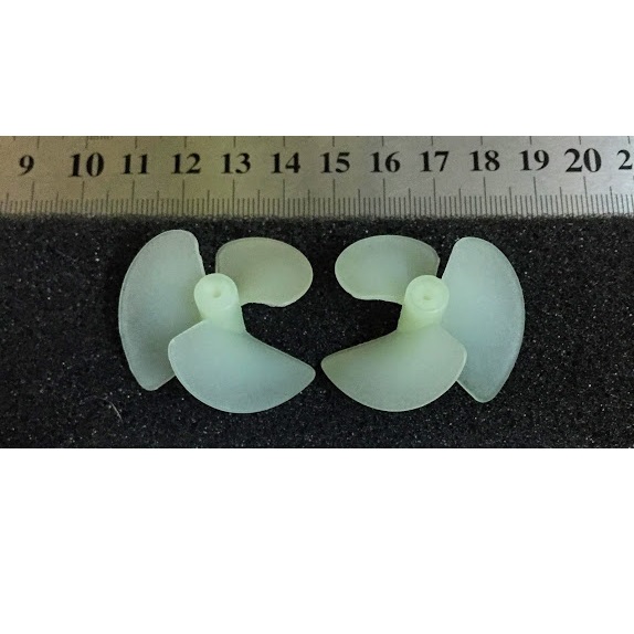 Cặp chân vịt thuận nghịch 3 lá trục 2mm đường kính 36mm
