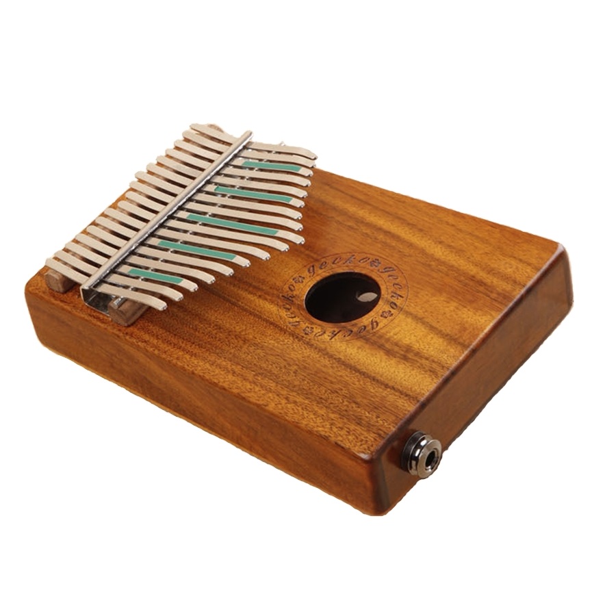 Đàn Kalimba Gecko K17K electric Gỗ KOA cao cấp 17 phím, Thumb Piano 17 keys K17KEQ (Có EQ)