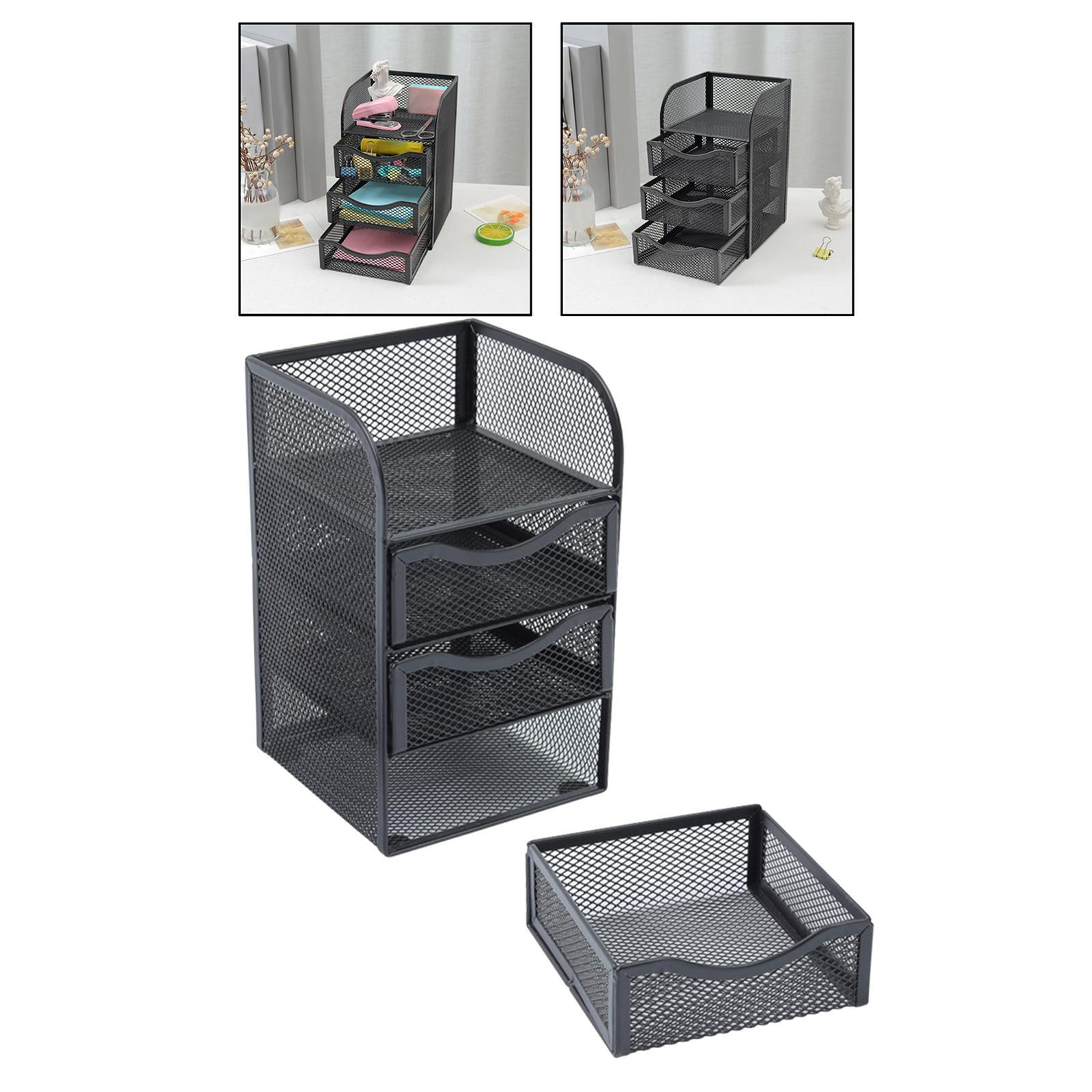 3-Tier Paper Organizer Letter Tray Letter Shelf Rack Paper Letter Tray Organizer for School