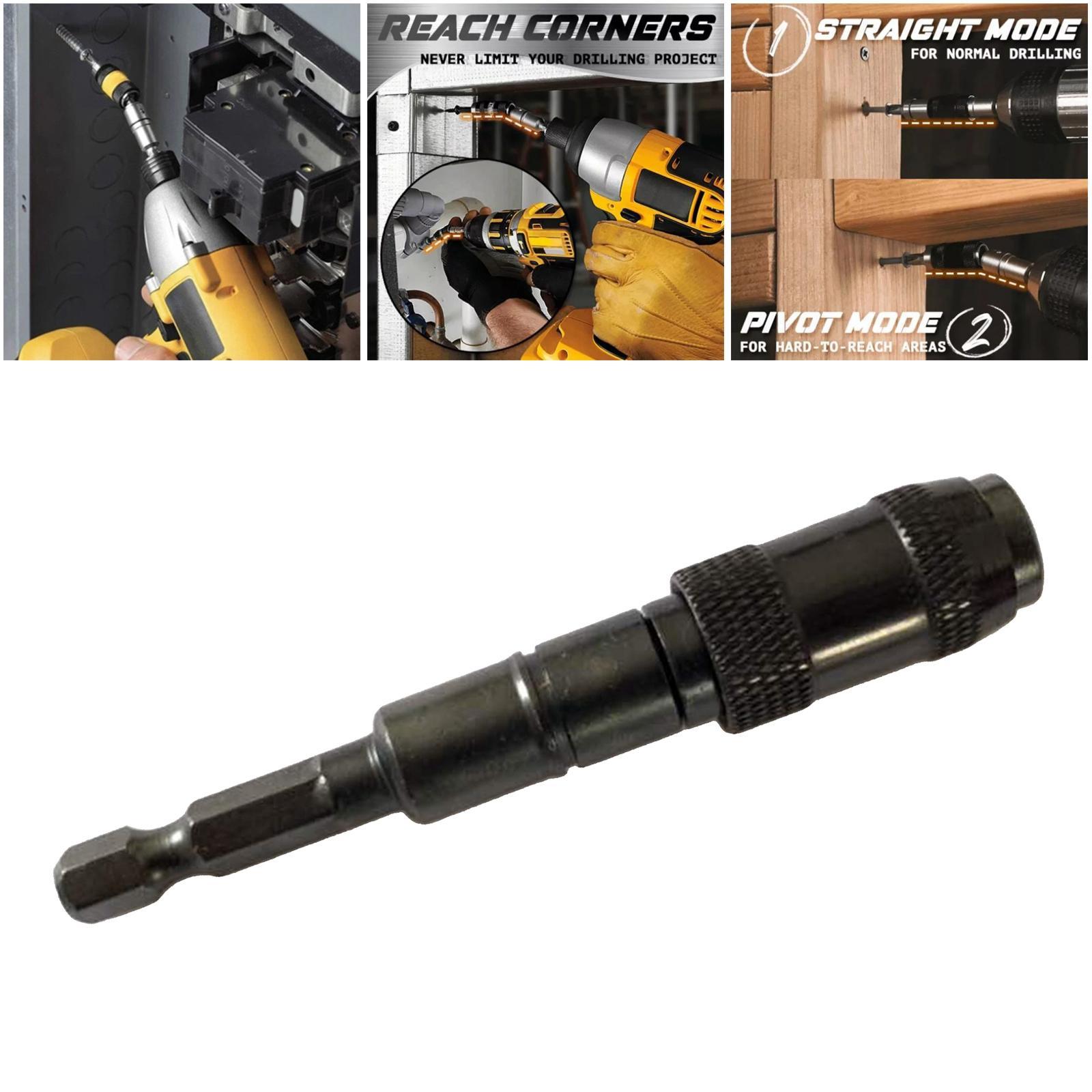 2 PCS Flexible  Screw Drill Tip Quick Release Extension Hex Shank