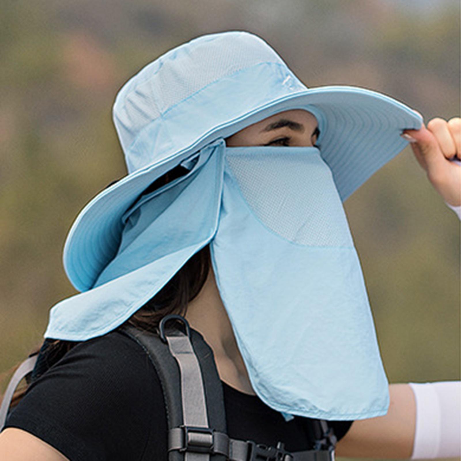 Sombrero Hats Neck Face Flap Sun Protective for Hiking Travel Vocation