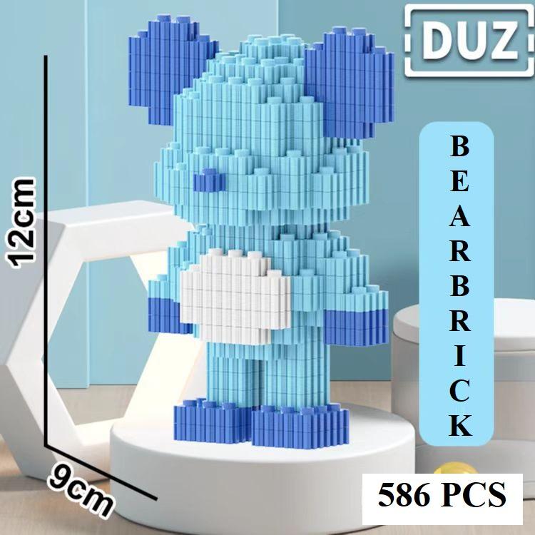 Đồ chơi mô hình lắp ráp Gấu bạo lực Bearbrick 3D size 12cm lắp ráp xếp hình bear brick mini 3D dễ thương