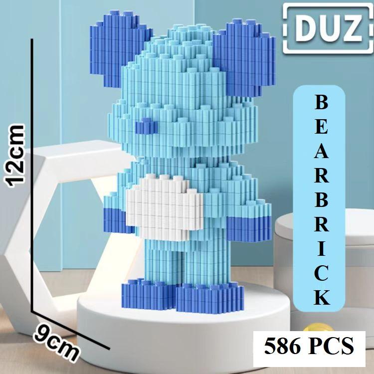 Đồ chơi mô hình lắp ráp Gấu bạo lực Bearbrick 3D size 12cm lắp ráp xếp hình bear brick mini 3D dễ thương