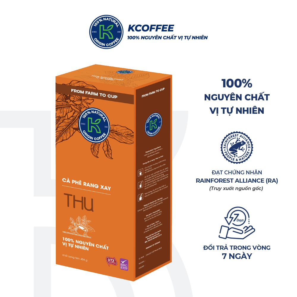 Cà Phê Rang Xay K Coffee Thu (454g / Hộp)