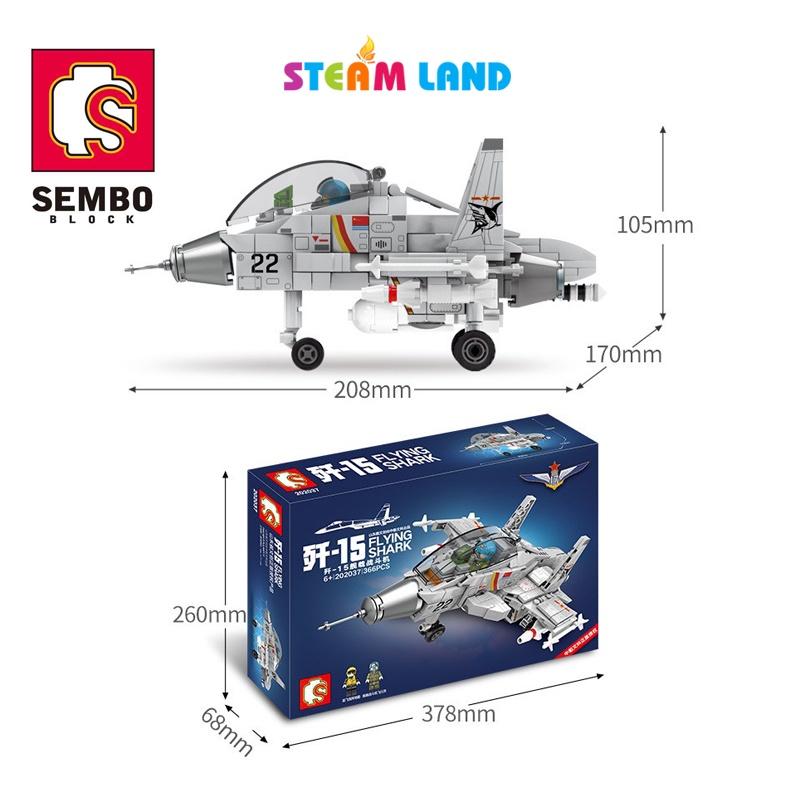 Đồ Chơi Lắp Ráp Máy Bay Chiến Đấu Flying Shark – SEMBO 202037