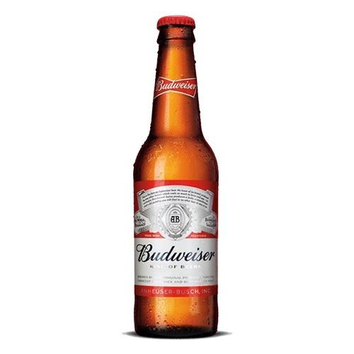 Chai bia thủy tinh BUDWEISER 330 ml lẻ dùng thử