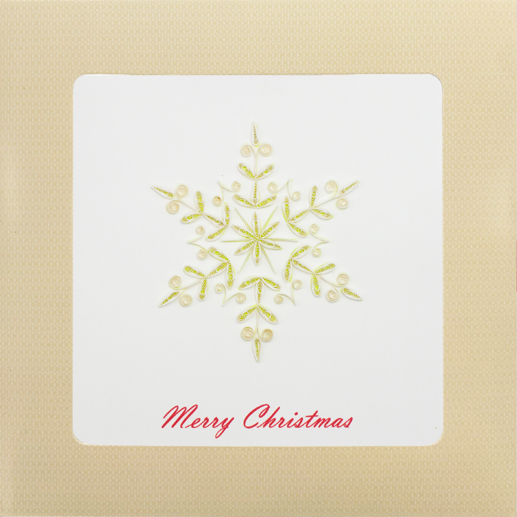Thiệp NOEL Giấy Xoắn Thủ Công Hoa Tuyết - Tặng kèm khung giấy để bàn. Thiệp Giáng Sinh handmade độc đáo