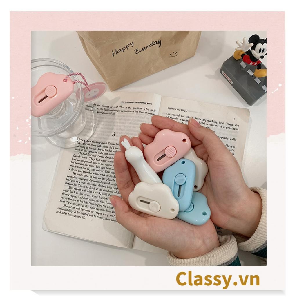 Dao Rọc Giấy Hình đám mây cute dễ thương, dài 6 CM có thể làm Móc khóa Classy PK920