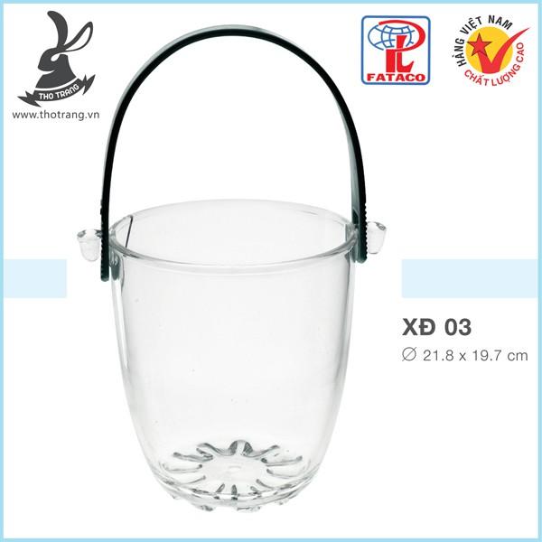 Xô Đá XD03 Nhựa Trong Acrylic Cao Cấp Fataco Việt Nam