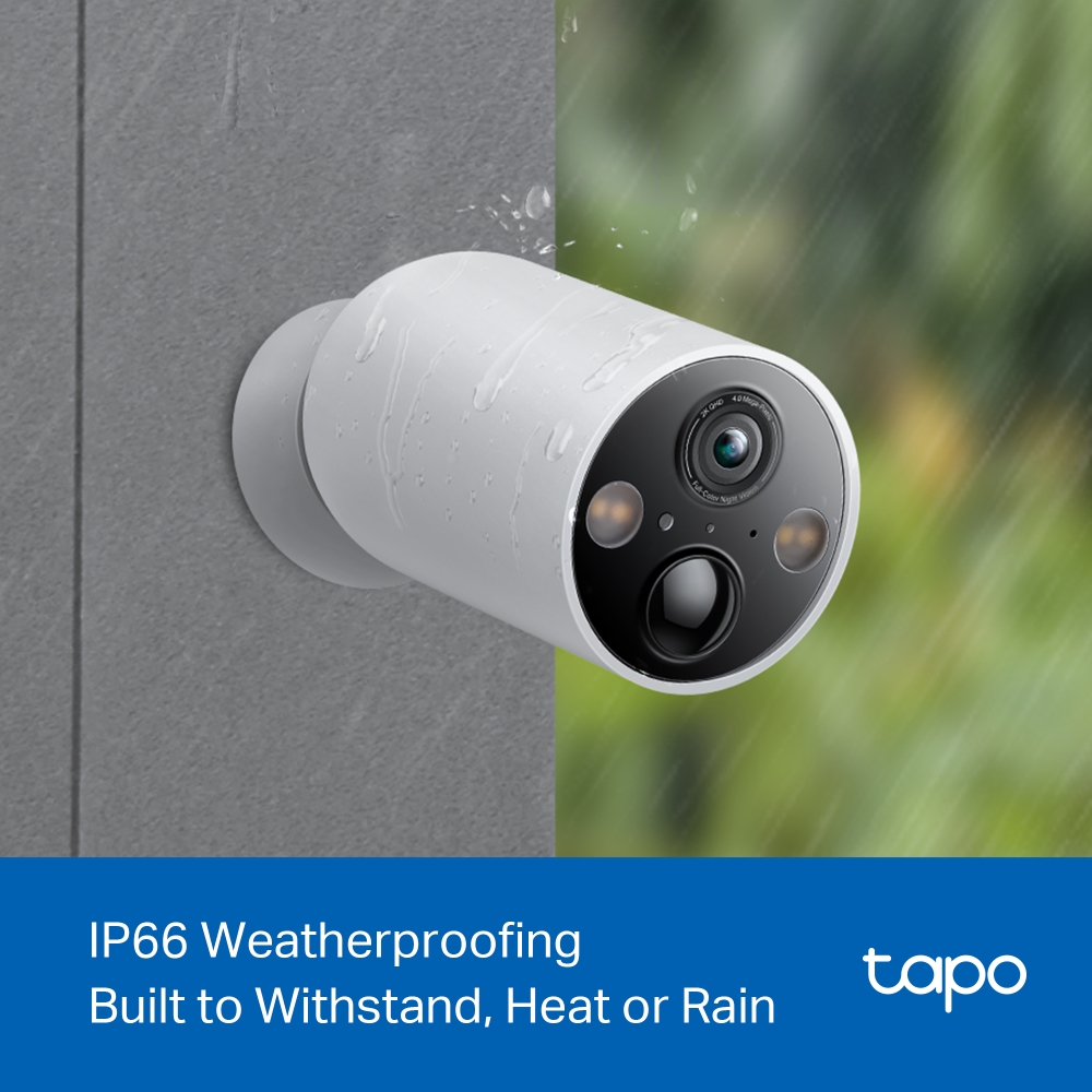 Camera WIFI ngoài trời TP-Link Tapo C425 | 2K 4MP | Đế nam châm | Pin 10KmAh | Cài đặt App Tapo | Bảo hành 2 năm | Hàng Chính Hãng