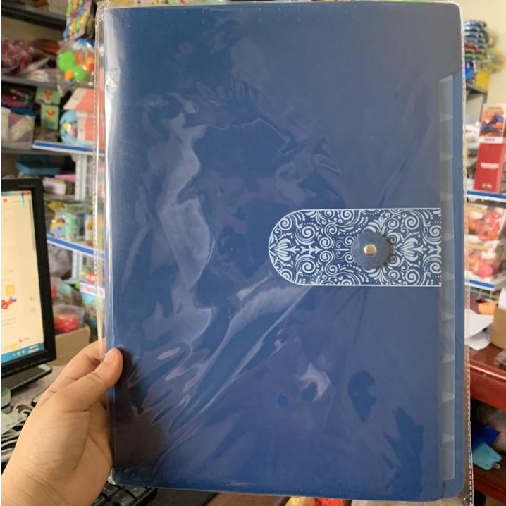 Túi Đựng Tài Liệu Chống Nước Cỡ A4 Kèm Miếng Dán Màu