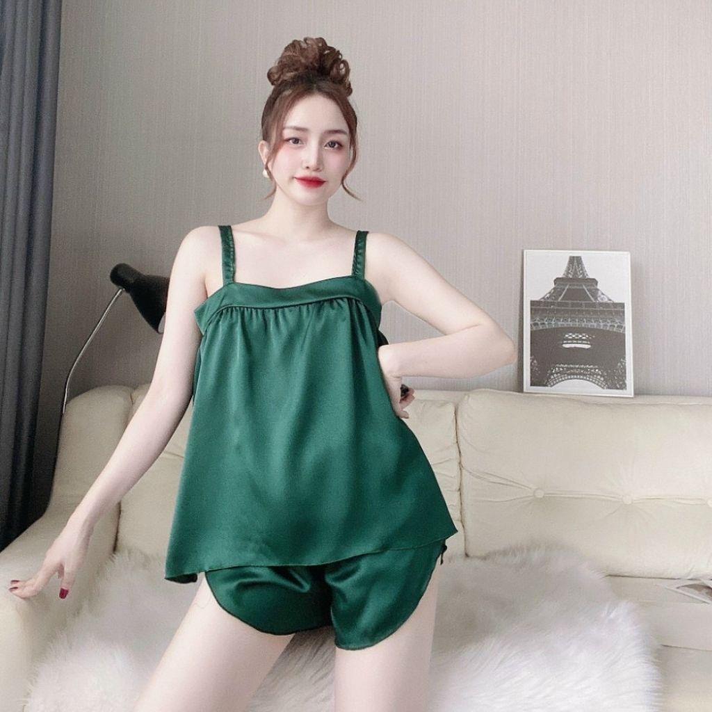 Đồ Ngủ Nữ Đồ Ngủ Sexy lụa Satin cao cấp mềm mại xinh xắn < 60KG