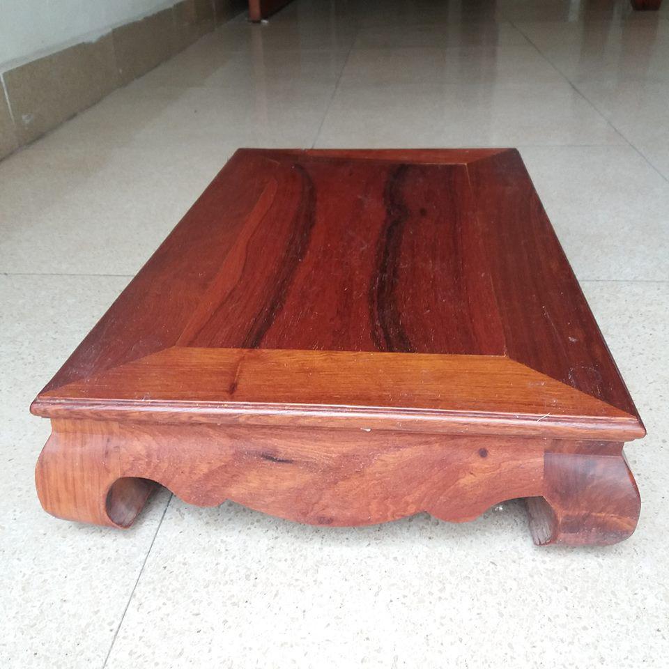 Bàn kệ gỗ hương cao 10cmx32cmx52cm